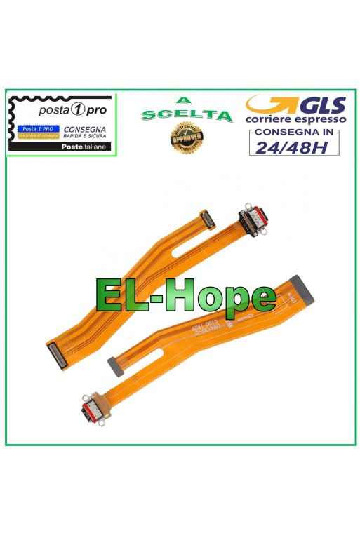 Conector de carga flexible plano para Oppo Realme XT RMX1921 Base de carga tipo C