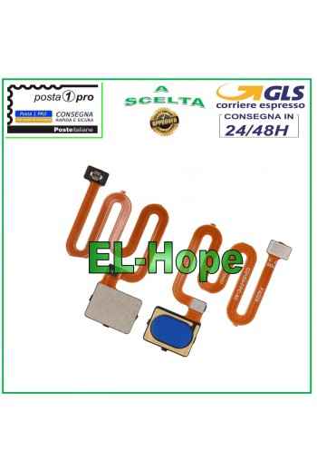 TECLA FLEXIBLE PLANA CON HUELLA PARA OPPO A9 2020 / A5 2020 AZUL