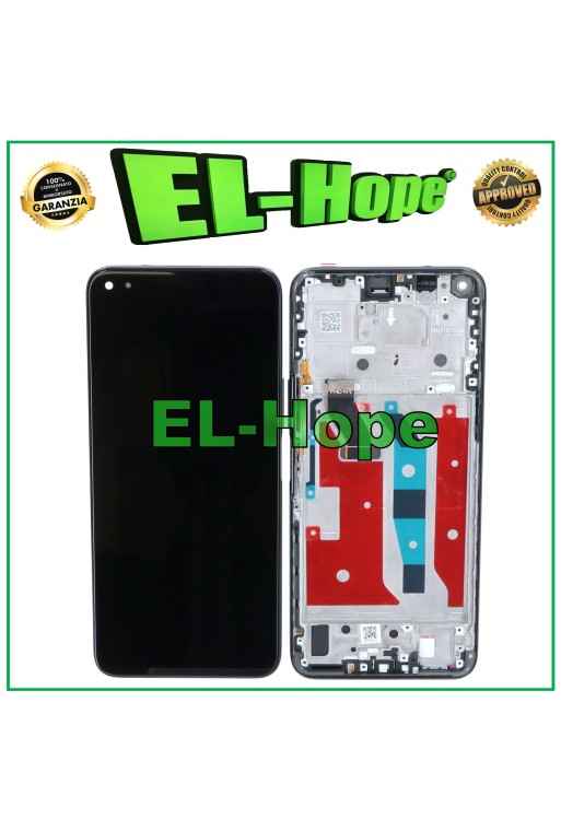 MARCO DE PANTALLA LCD PARA HUAWEI HONOR 50 LITE NTN-LX1 L22 PANTALLA TÁCTIL CRISTAL NEGRO