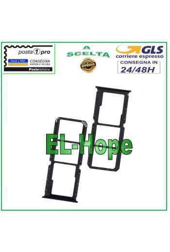 RANURA CARRIL COMPARTIMENTO SIM TARJETA MICRO SD OPPO F19 / F19 PRO CPH2285 CARCASA NEGRA
