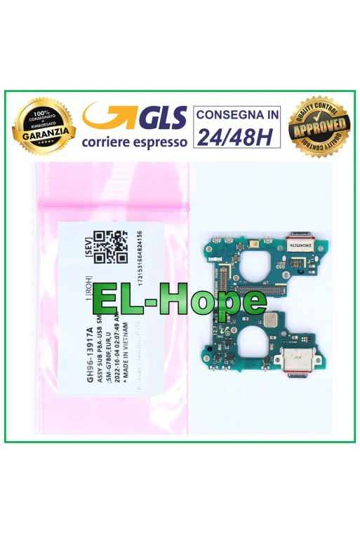 Conector de carga original para base Samsung Galaxy S20 FE SM-G780F. 100% de garantía.