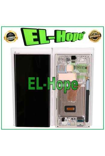 PANTALLA TÁCTIL LCD DE SERVICIO ORIGINAL SAMSUNG GALAXY S23 ULTRA SM-S918 CREMA BEIGE