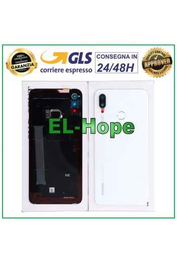 CUBIERTA TRASERA DE BATERÍA ORIGINAL HUAWEI P SMART PLUS INE-LX1 BLANCA