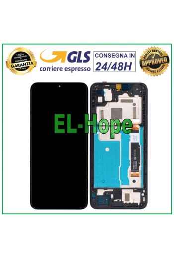 PANTALLA LCD + MARCO PARA MONITOR TÁCTIL TCL 20R 5G T767H CRISTAL NEGRO