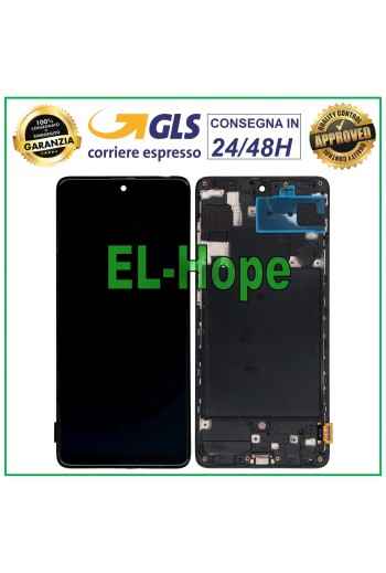 PANTALLA LCD OLED + MARCO PARA SAMSUNG GALAXY A71 SM A715 A715F PANTALLA TÁCTIL DE VIDRIO