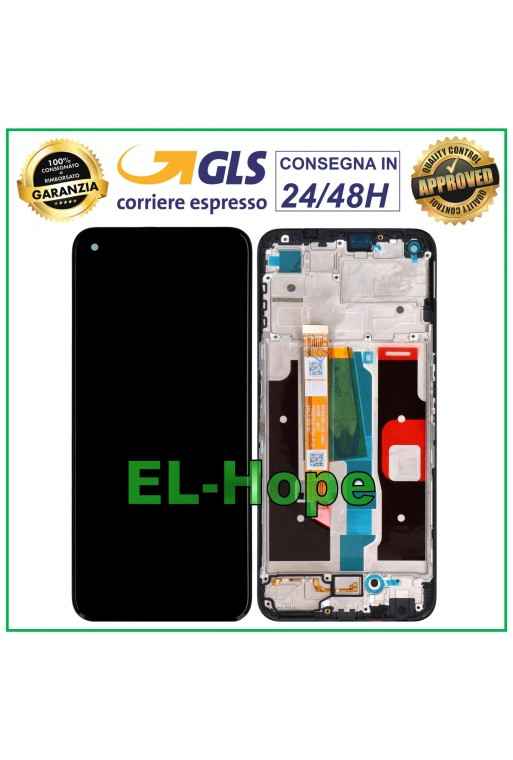 MARCO DE PANTALLA LCD PARA OPPO REALME 8i RMX3151 5G PANTALLA TÁCTIL PANTALLA DE CRISTAL NEGRO