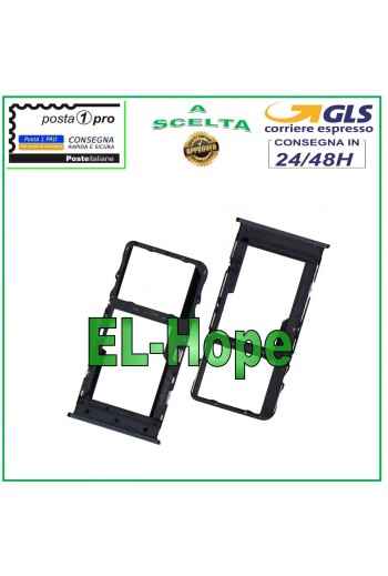 COMPARTIMENTO PARA CARTUCHO DE RANURA NANO SIM TARJETA MICRO SD TCL 10 10L T770H T770B CARCASA NEGRA