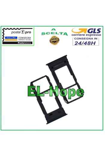 COMPARTIMENTO PARA CARTUCHO DE RANURA TARJETA NANO SIM + MICRO SD PARA VIVO Y76 V2124 CARCASA NEGRA