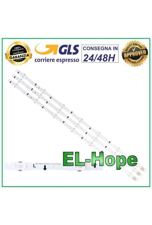 KIT DE 3 BARRAS DE TIRAS LED PARA TV 32 SAMSUNG D4GE-320DC0-R2 2014SVS32HD LB658 650 mm