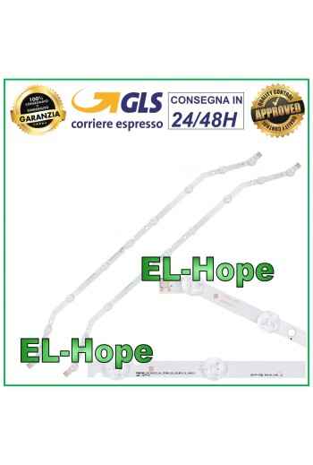 KIT DE 2 BARRAS 9 LEDS PARA TV 32 SAMSUNG LB318 DZDX 220507REV1.0 LM41-00001R 586 mm