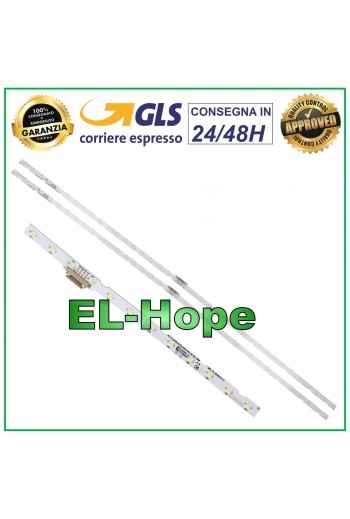 KIT DE 2 BARRAS DE 38 LEDS PARA TV SAMSUNG DE 49 ELED1102 AOT_49_NU7300_2X28_3030C 530mm