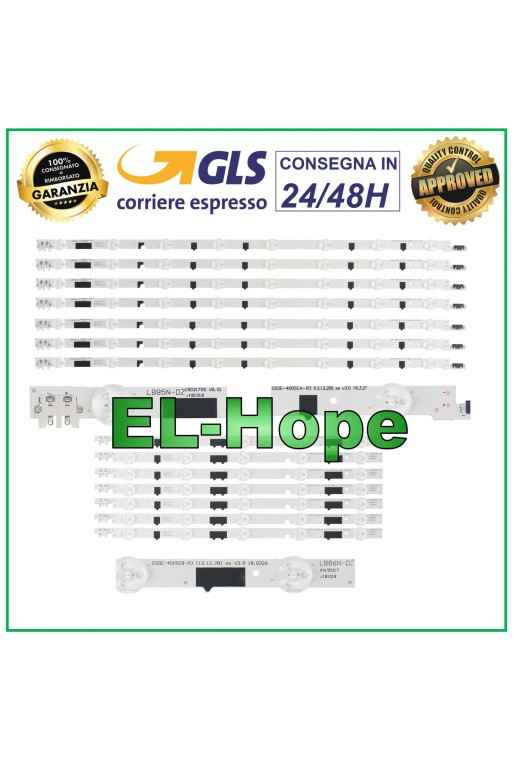 KIT DE 14 TIRAS DE LED PARA TV SAMSUNG DE 40 D2GE-400SCA-R3 / D2GE-400SCB-R3 UE40F