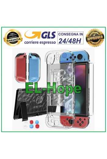 FUNDA DE PVC TRANSPARENTE RÍGIDA ANTIGOLPES PARA NINTENDO SWITCH