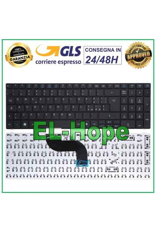 TECLADO ITALIANO PARA PORTÁTIL ACER ASPIRE 7745G 7741ZG 7741Z 7741G 7740G NEGRO