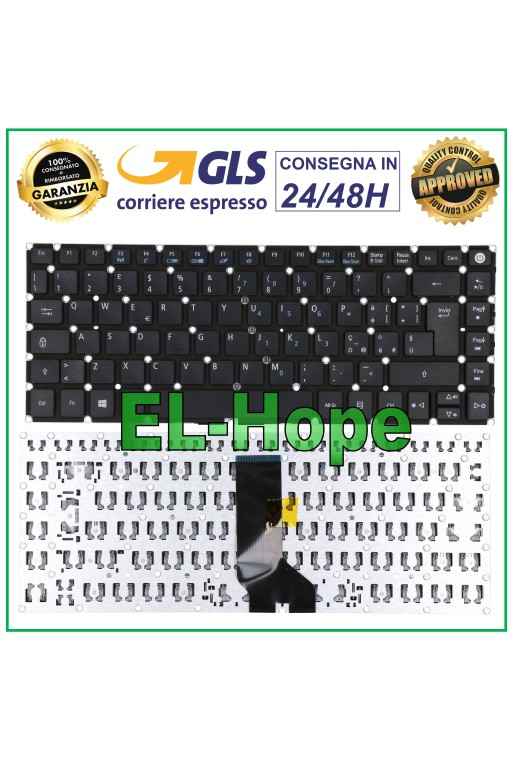 TECLADO ITALIANO PARA PORTÁTIL ACER ASPIRE ES1-511 E15 ES1-520 ES1-521 NEGRO