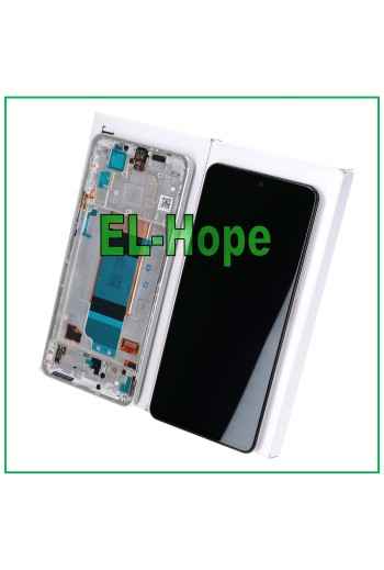 MARCO DE SERVICIO DE PANTALLA LCD 100% ORIGINAL XIAOMI POCO F4 2022 PANTALLA TÁCTIL PLATA