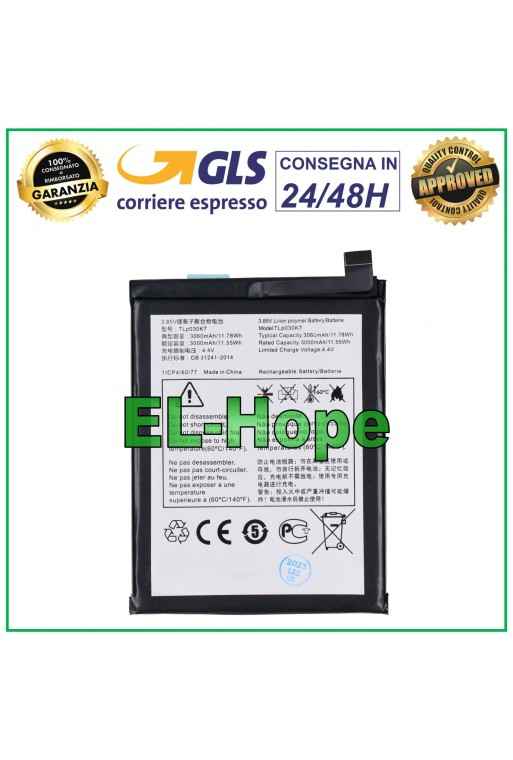 BATERÍA TLP030K7 PARA ALCATEL ONE TOUCH 1S OT-5024D 5024D 3060mAh IGUAL ORIGINAL