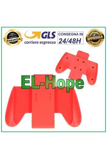 GRIP GRIP JOYCON DERECHO IZQUIERDO NINTENDO SWITCH ACCESORIOS ROJO