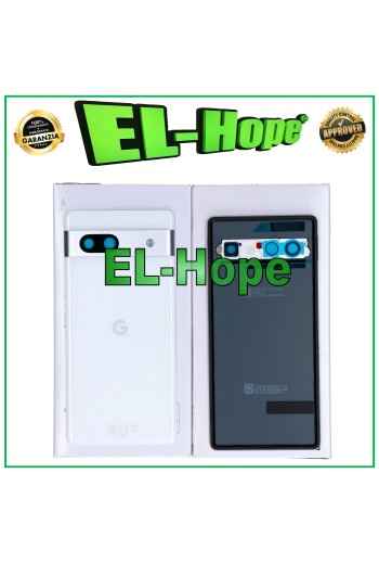 TAPA DE BATERÍA ORIGINAL SERVICIO GOOGLE PIXEL 7A CUERPO TAPA TRASERA BLANCA