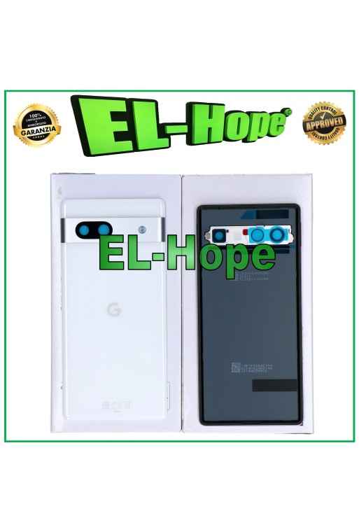 TAPA DE BATERÍA ORIGINAL SERVICIO GOOGLE PIXEL 7A CUERPO TAPA TRASERA BLANCA
