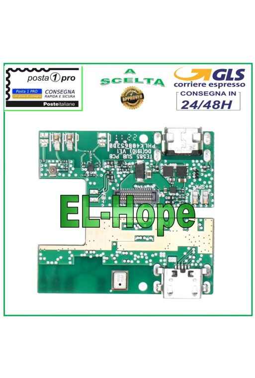 Conector de carga para base de micrófono DOOGEE X95, placa de circuito impreso (MICRO USB)