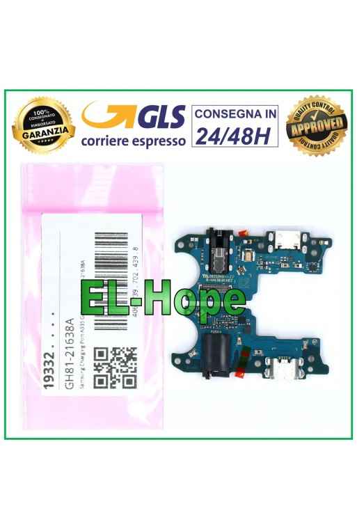 CONECTOR DE CARGA ORIGINAL PARA BASE DE CARGA SAMSUNG GALAXY A03 SM-A035F A035