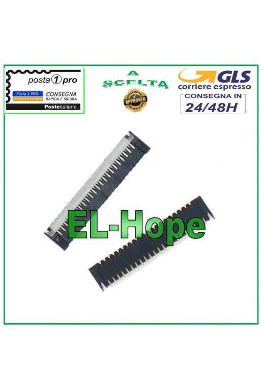 CONECTOR CLIP FLEXIBLE PANTALLA LCD PARA NINTENDO SWITCH OLED SOCKET FPC PARA SOLDAR 