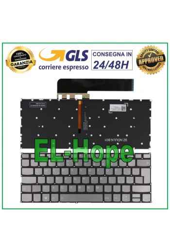 TECLADO ITA PARA PORTÁTIL LENOVO YOGA C640-13IML RETROILUMINADO PLATEADO