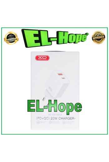 CARGADOR DE BATERÍA UNIVERSAL DE VIAJE DE CARGA RÁPIDA DE 20 W CON DOBLE USB TIPO C BLANCO