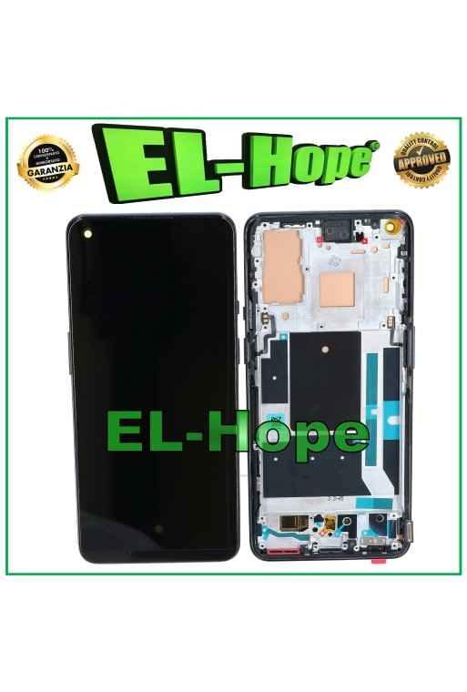 PANTALLA OLED + MARCO PARA ONEPLUS 9 LE2110 LE2113 PANTALLA LCD TÁCTIL NEGRA