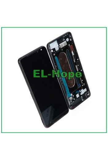 MARCO DE PANTALLA TÁCTIL OLED PARA ASUS ROG PHONE 2 II ZS660KL PANTALLA LCD VIDRIO NEGRO