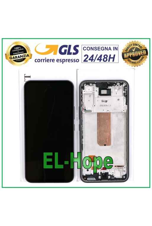 PANTALLA LCD TÁCTIL 100% ORIGINAL SAMSUNG GALAXY A54 5G 2023 SM-A546 MARCO NEGRO