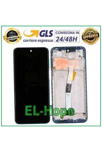 MARCO DE PANTALLA LCD TÁCTIL PARA XIAOMI REDMI NOTE 9 PRO /9 PRO MAX / 9S M2003J6 AZUL