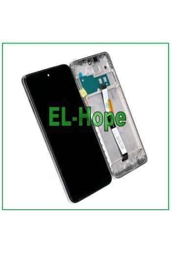 PANTALLA TÁCTIL + MARCO PARA XIAOMI REDMI NOTE 9 PRO /9 PRO MAX / 9S M2003J6 PLATA