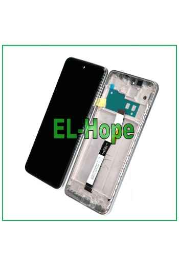 PANTALLA TÁCTIL + MARCO PARA XIAOMI REDMI NOTE 9 PRO /9 PRO MAX / 9S M2003J6 PLATA