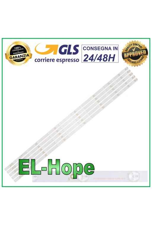 KIT DE 5 TIRAS DE 12 LED PARA TV DE 43 PHILIPS LB311N LB43014 GJ-2K16-430-D512-V4