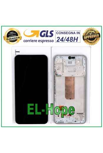 PANTALLA LCD TÁCTIL 100% ORIGINAL SAMSUNG GALAXY A54 5G 2023 SM-A546 MARCO BLANCO