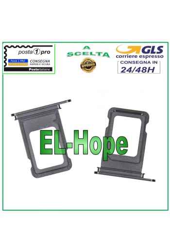 CARCASA PARA SOPORTE DE TARJETA SIM PARA CARRITO DE RANURA APPLE IPHONE 12 PRO MAX NEGRO