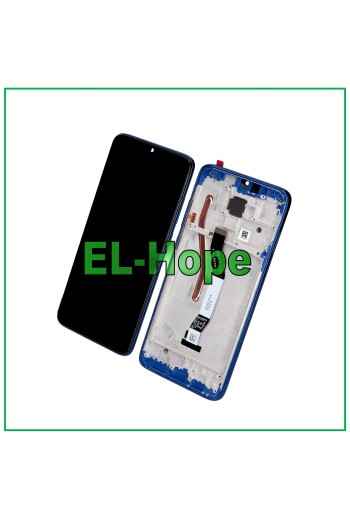 PANTALLA TÁCTIL LCD MARCO PARA XIAOMI REDMI NOTE 8 PRO M1906G7G PANTALLA DE CRISTAL AZUL
