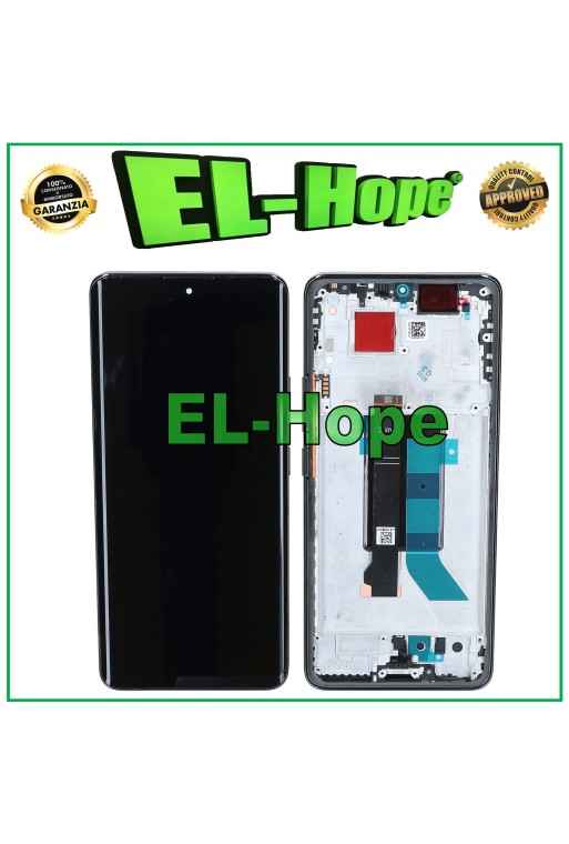 PANTALLA LCD CON MARCO OLED TÁCTIL PARA XIAOMI REDMI NOTE 14 PRO 5G 14PRO+ PLUS 5G NEGRO