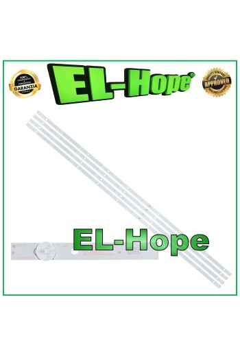 KIT DE 4 TIRAS DE 10 LED PARA TV DE 50 AKAI LB718 JS-D-JP50DM-101EC R72-50004-024