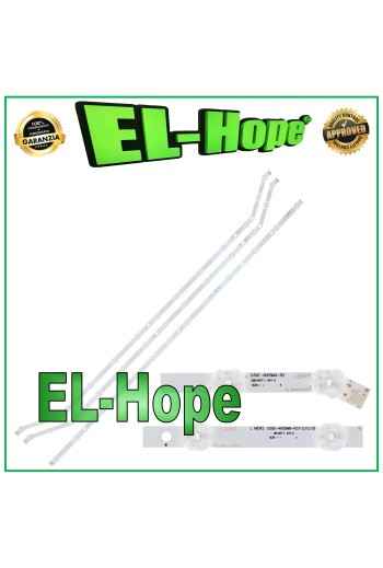 KIT DE 3 BARRAS LED PARA TV SAMSUNG DE 40 D3GE-400SMA-R2 D3GE-400SMB-R2 UE40H5303AK