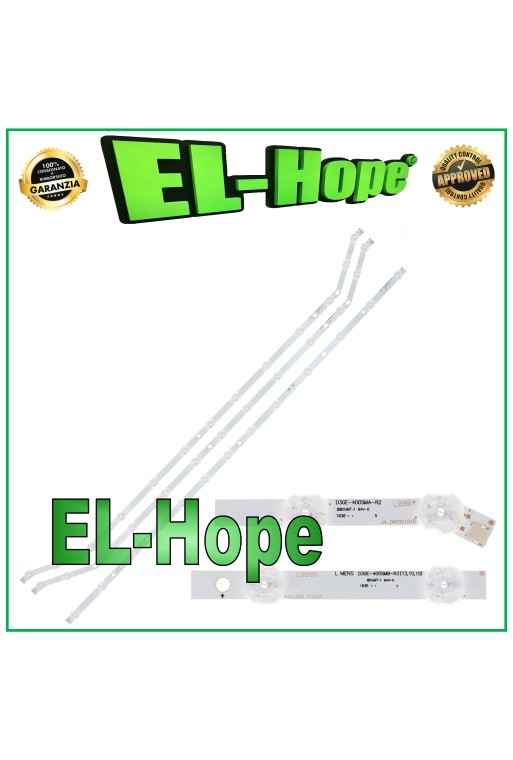 KIT DE 3 BARRAS LED PARA TV SAMSUNG DE 40 D3GE-400SMA-R2 D3GE-400SMB-R2 UE40H5303AK