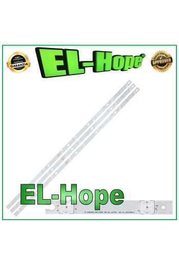 KIT DE 3 BARRAS DE 8 LED PARA TV DE 43 TCL TOT-43D2900-3X8-3030C 43D2900 43DP608 U43P6046