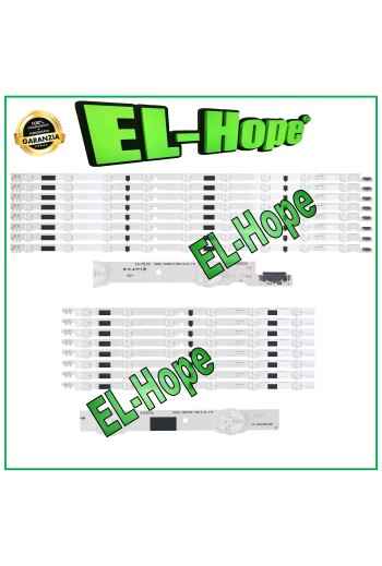 KIT DE 16 BARRAS DE TIRAS LED PARA TV DE 46 SAMSUNG D2GE-460-SCA-R3/B 2013SVS46F-L/R UE46F