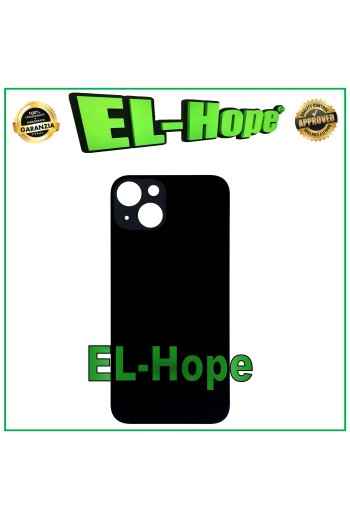CUBIERTA TRASERA DE BATERÍA DE CRISTAL PARA IPHONE 13 BIG HOLE NEGRO MEDIANOCHE