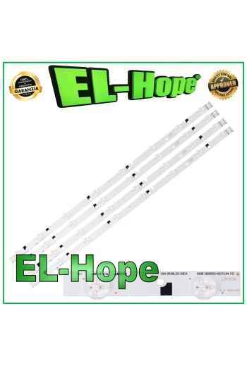 KIT 4 BARRAS 8 LED PARA TV 32 SAMSUNG LB1508 D1GE-320SC0-R3 32H-3535LED-32EA 