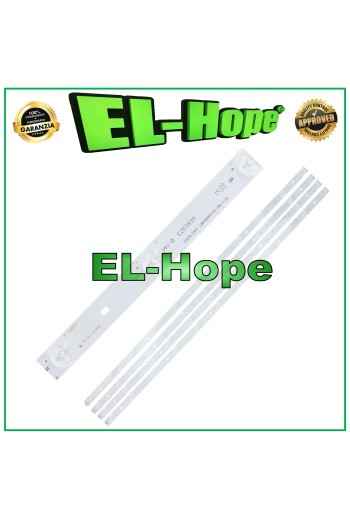 KIT 4 BARRAS 11 LED TV 40 HISENSE LB854 LBM400P1101-AR-1-0 94V-0 E253939 L805mm