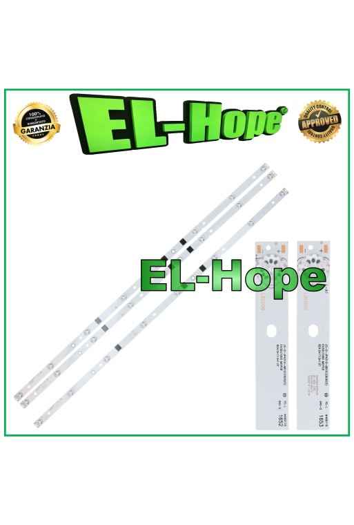 KIT DE 3 BARRAS DE TIRAS LED PARA TV DE 43 AKAI LB1008 JS-D-JP4310-A81EC / LB1009 JP4310-B81EC