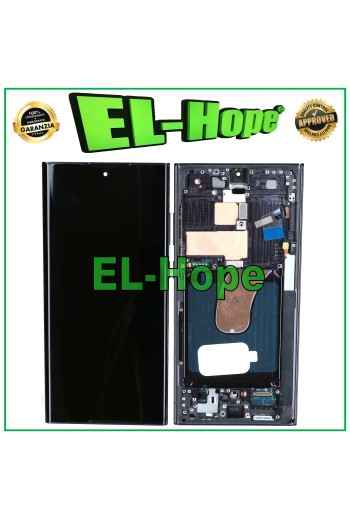 PANTALLA TÁCTIL OLED LCD + MARCO PARA SAMSUNG GALAXY S23 ULTRA SM-S918 NEGRO